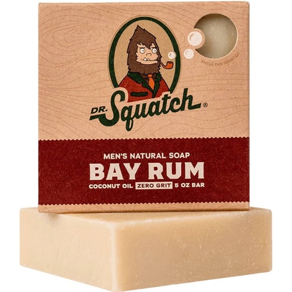 Dr. Squatch All Natural Bar Soap for Men with Zero Grit, Bay Rum - Picture 1 of 7